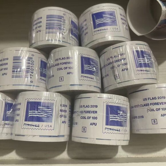 1000 usps forever stamps of 2019 Mail U.S.A. Flag Postage - Picture 3 of 3